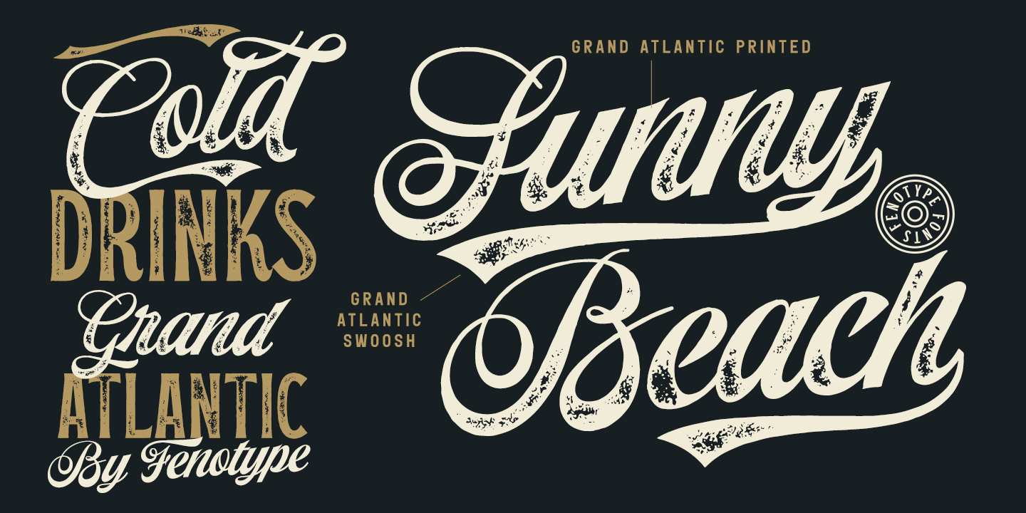 Example font Grand Atlantic #4